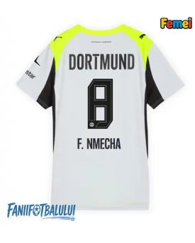 Borussia Dortmund Felix Nmecha #8 Tricou Fotbal Replică 2025-26 Femei Deplasare